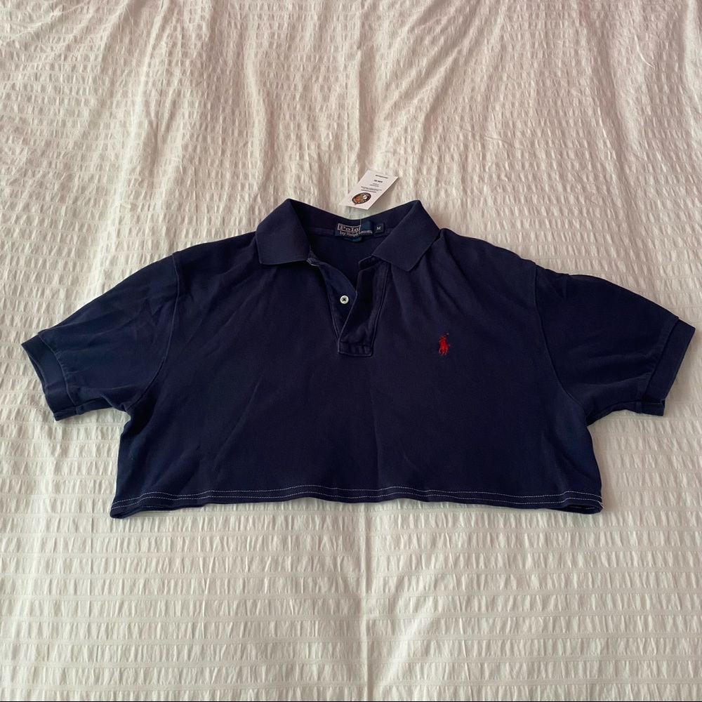 cropped ralph lauren polo
